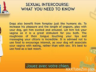 Educational video with elements of XXX zoo sex