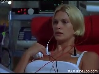 Fine ladies swap the animal cock in their tight holes